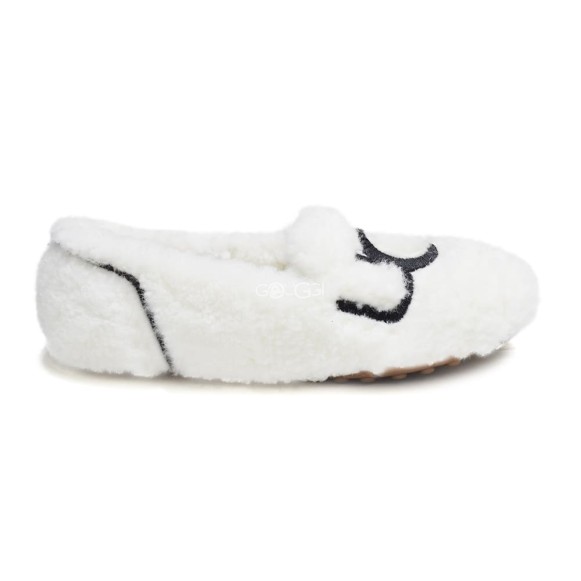 UGG Hailey Fluff Loafer White