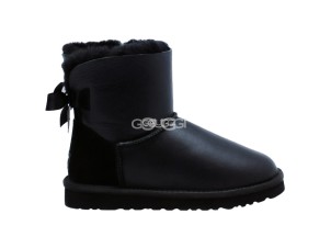 Mini Bailey Bow Metallic Black