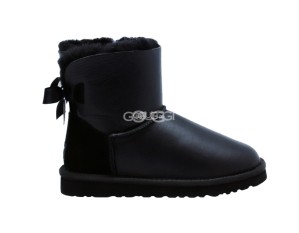 Mini Bailey Bow Metallic Black