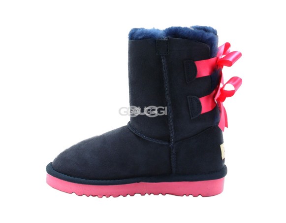 Kids Bailey Bow Navy (Pink Stole)
