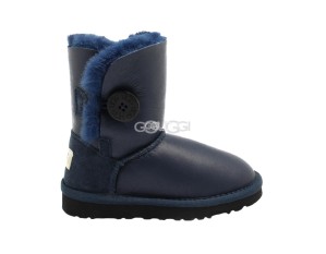 Kids Bailey Button Metallic Navy (Black Stole)