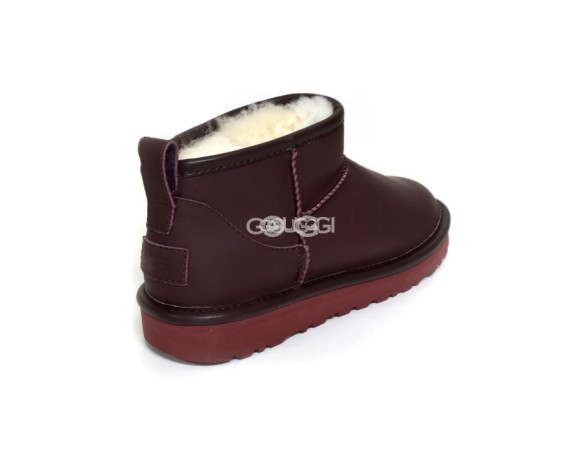 Ultra mini Leather Chocolate