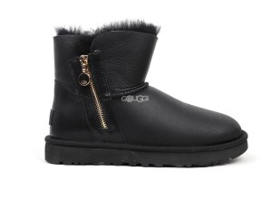 Bailey Zip Mini Metallic Black